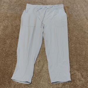 Lululemon Beyond The Studio Crops "Blue Linen"